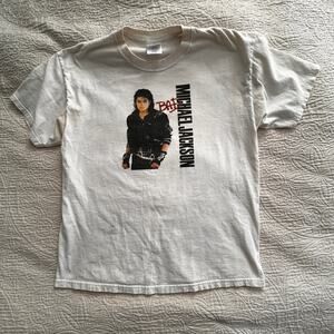 Michael Jackson BAD tshirt - with staining - size large